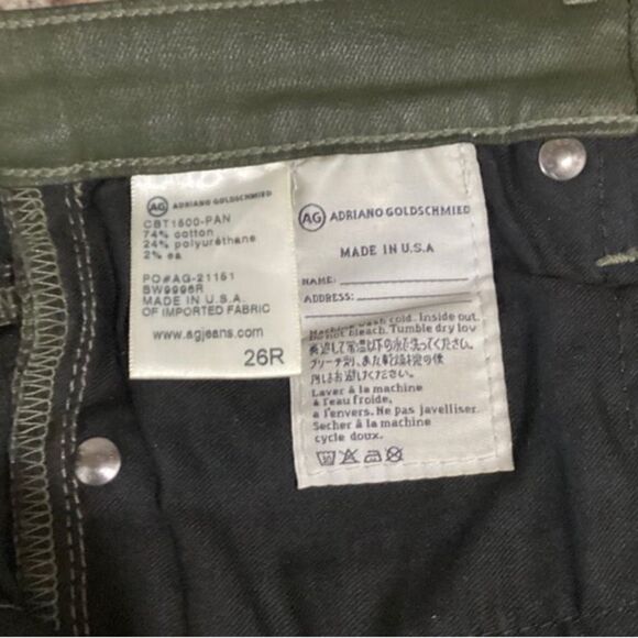 AG Jeans Women’s Size 26 Color Green Adriano Goldschmied Extremely Skinny - Picture 4 of 8